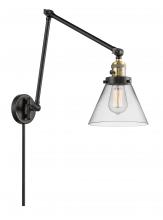 Innovations Lighting 238-BAB-G42 - Cone - 1 Light - 8 inch - Black Antique Brass - Swing Arm