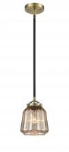  284-1S-BAB-G146-LED - Chatham - 1 Light - 7 inch - Black Antique Brass - Cord hung - Mini Pendant