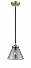  284-1S-BAB-G43-LED - Cone - 1 Light - 8 inch - Black Antique Brass - Cord hung - Mini Pendant