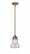 Innovations Lighting 288-1S-AC-G194-LED - Bellmont - 1 Light - 6 inch - Antique Copper - Cord hung - Mini Pendant