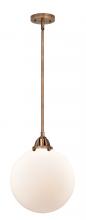  288-1S-AC-G201-12-LED - Beacon - 1 Light - 12 inch - Antique Copper - Cord hung - Mini Pendant