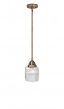 Innovations Lighting 288-1S-AC-G302-LED - Colton - 1 Light - 6 inch - Antique Copper - Cord hung - Mini Pendant