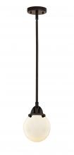 Innovations Lighting 288-1S-OB-G201-6-LED - Beacon - 1 Light - 6 inch - Oil Rubbed Bronze - Cord hung - Mini Pendant