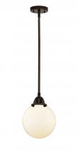 Innovations Lighting 288-1S-OB-G201-8-LED - Beacon - 1 Light - 8 inch - Oil Rubbed Bronze - Cord hung - Mini Pendant