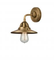  288-1W-BB-M4-BB-LED - Railroad - 1 Light - 8 inch - Brushed Brass - Sconce