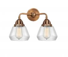  288-2W-AC-G172 - Fulton - 2 Light - 15 inch - Antique Copper - Bath Vanity Light