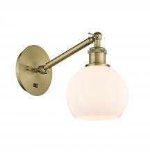  317-1W-AB-G121-6-LED - Athens - 1 Light - 6 inch - Antique Brass - Sconce