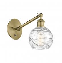  317-1W-AB-G1213-6-LED - Athens Deco Swirl - 1 Light - 6 inch - Antique Brass - Sconce