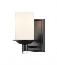 Innovations Lighting 417-1W-BK-G4171-LED - Manhattan - 1 Light - 5 inch - Matte Black - Bath Vanity Light