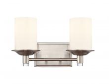 Innovations Lighting 417-2W-SN-G4171-LED - Manhattan - 2 Light - 15 inch - Satin Nickel - Bath Vanity Light