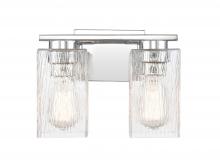  419-2W-PC-CL-LED - Juneau - 2 Light - 11 inch - Polished Chrome - Bath Vanity Light