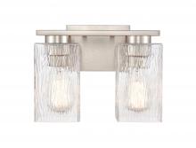 Innovations Lighting 419-2W-SN-CL-LED - Juneau - 2 Light - 11 inch - Satin Nickel - Bath Vanity Light