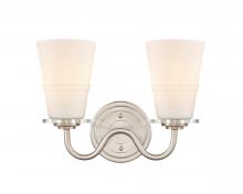 Innovations Lighting 421-2W-SN-G4211-LED - Scarlett - 2 Light - 14 inch - Satin Nickel - Bath Vanity Light