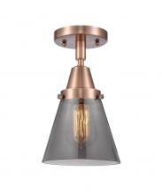  447-1C-AC-G63-LED - Cone - 1 Light - 6 inch - Antique Copper - Flush Mount