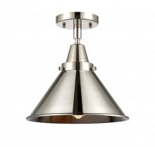 Innovations Lighting 447-1C-PN-M10-PN-LED - Briarcliff - 1 Light - 10 inch - Polished Nickel - Flush Mount