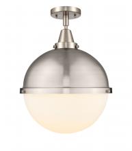 Innovations Lighting 447-1C-SN-HFS-121-SN-LED - Hampden - 1 Light - 13 inch - Brushed Satin Nickel - Flush Mount