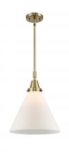  447-1S-AB-G41-L-LED - Cone - 1 Light - 12 inch - Antique Brass - Mini Pendant