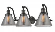  515-3W-OB-G43 - Cone - 3 Light - 28 inch - Oil Rubbed Bronze - Bath Vanity Light