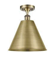  516-1C-AB-MBC-12-AB - Berkshire - 1 Light - 12 inch - Antique Brass - Semi-Flush Mount