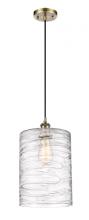  516-1P-AB-G1113-L-LED - Cobbleskill - 1 Light - 9 inch - Antique Brass - Cord hung - Mini Pendant