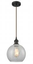  516-1P-OB-G122-LED - Athens - 1 Light - 8 inch - Oil Rubbed Bronze - Cord hung - Mini Pendant