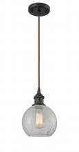  516-1P-OB-G125-LED - Athens - 1 Light - 8 inch - Oil Rubbed Bronze - Cord hung - Mini Pendant