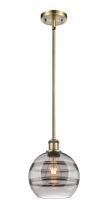  516-1S-AB-G556-8SM - Rochester - 1 Light - 8 inch - Antique Brass - Mini Pendant