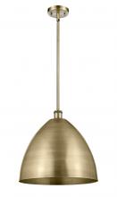  516-1S-AB-MBD-16-AB-LED - Bristol - 1 Light - 16 inch - Antique Brass - Pendant