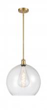 Innovations Lighting 516-1S-SG-G124-14 - Athens - 1 Light - 14 inch - Satin Gold - Pendant