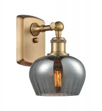  516-1W-BB-G93-LED - Fenton - 1 Light - 7 inch - Brushed Brass - Sconce