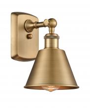  516-1W-BB-M8-LED - Smithfield - 1 Light - 7 inch - Brushed Brass - Sconce