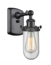  516-1W-BK-CE231-CL-LED - Kingsbury - 1 Light - 4 inch - Matte Black - Sconce