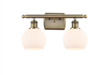 Innovations Lighting 516-2W-AB-G121-6 - Athens - 2 Light - 16 inch - Antique Brass - Bath Vanity Light