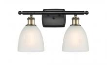  516-2W-BAB-G381 - Castile - 2 Light - 16 inch - Black Antique Brass - Bath Vanity Light