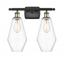 Innovations Lighting 516-2W-BAB-G652-7 - Cindyrella - 2 Light - 17 inch - Black Antique Brass - Bath Vanity Light