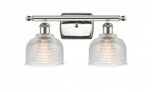 Innovations Lighting 516-2W-PN-G412 - Dayton - 2 Light - 16 inch - Polished Nickel - Bath Vanity Light