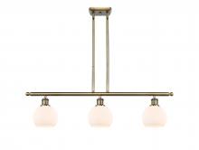 Innovations Lighting 516-3I-AB-G121-6-LED - Athens - 3 Light - 36 inch - Antique Brass - Cord hung - Island Light