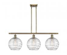 Innovations Lighting 516-3I-AB-G1213-10-LED - Athens Deco Swirl - 3 Light - 37 inch - Antique Brass - Cord hung - Island Light