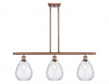  516-3I-AC-G372-LED - Waverly - 3 Light - 36 inch - Antique Copper - Cord hung - Island Light