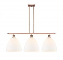  516-3I-AC-GBD-121-LED - Bristol - 3 Light - 39 inch - Antique Copper - Cord hung - Island Light