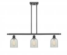  516-3I-BK-G2511 - Caledonia - 3 Light - 36 inch - Matte Black - Cord hung - Island Light