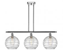 Innovations Lighting 516-3I-PC-G1213-10-LED - Athens Deco Swirl - 3 Light - 37 inch - Polished Chrome - Cord hung - Island Light