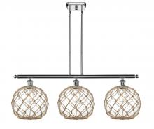 Innovations Lighting 516-3I-PC-G122-10RB-LED - Farmhouse Rope - 3 Light - 37 inch - Polished Chrome - Cord hung - Island Light