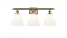  516-3W-AB-GBC-81 - Berkshire - 3 Light - 28 inch - Antique Brass - Bath Vanity Light