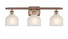  516-3W-AC-G411 - Dayton - 3 Light - 26 inch - Antique Copper - Bath Vanity Light