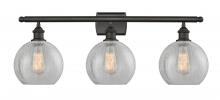  516-3W-OB-G125 - Athens - 3 Light - 28 inch - Oil Rubbed Bronze - Bath Vanity Light