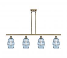  516-4I-AB-G557-6BL - Vaz - 4 Light - 48 inch - Antique Brass - Cord hung - Island Light