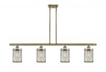  516-4I-AB-M18-AB - Nestbrook - 4 Light - 48 inch - Antique Brass - Multi Pendant