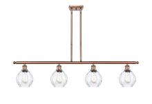  516-4I-AC-G362-LED - Waverly - 4 Light - 48 inch - Antique Copper - Cord hung - Island Light