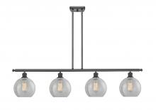Innovations Lighting 516-4I-BK-G125 - Athens - 4 Light - 48 inch - Matte Black - Cord hung - Island Light